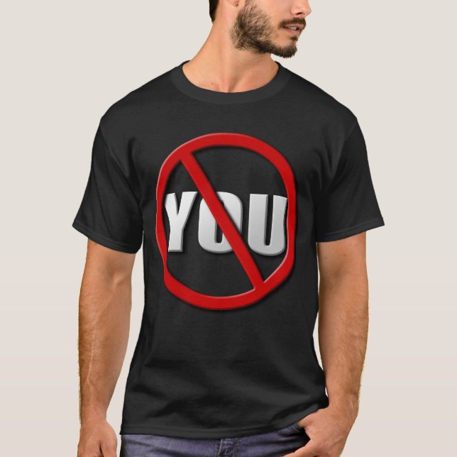 Camiseta No You Symbol (Para colores oscuros) (Anverso)