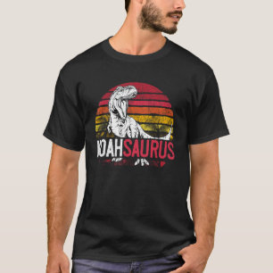 Camiseta Noah Saurus Funny Personalizado Dinosaurio T Rex N