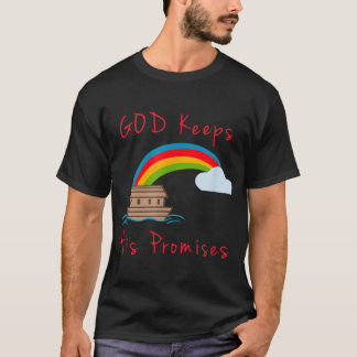 Camiseta Noahs Ark Dios mantiene sus promesas religiosas ab