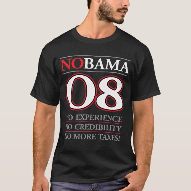 Camiseta NOBAMA 08 - Ningún Obama (Anverso)