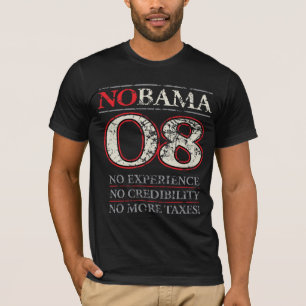 Camiseta NOBAMA o NINGÚN OBAMA '08