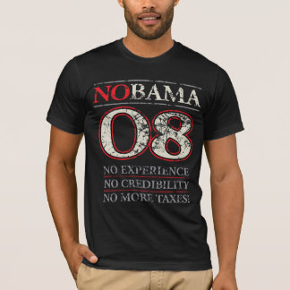 Camiseta NOBAMA o NINGÚN OBAMA '08