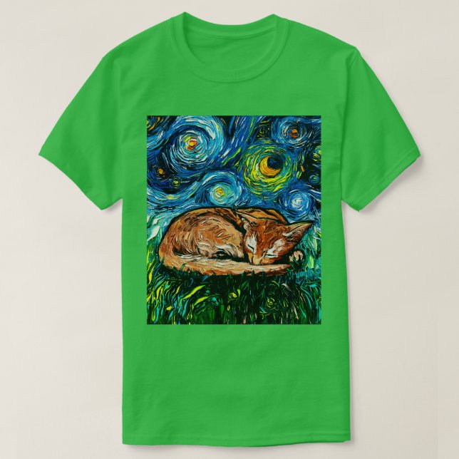 Camiseta Noche Abyssinian Sleepy (Diseño del anverso)