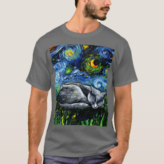 Camiseta Noche azul rusa espantosa