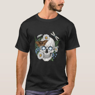 Camiseta Noche Botánica Skull Bloom