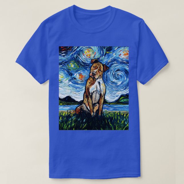 Camiseta Noche Brown Pitbull (Diseño del anverso)