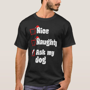 Camiseta Noche Buena traviesa preguntar a mis Navidades de