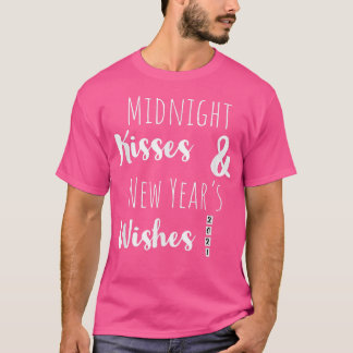 Camiseta Noche de besos de Año Nuevo desea ropa de vacacion