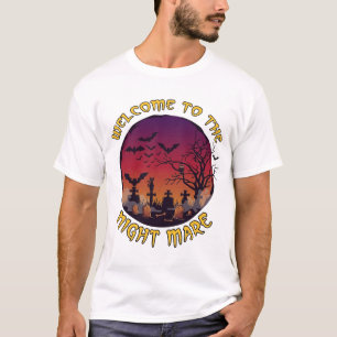 Camiseta Noche de Bienvenida Yegua Halloween Luna Roja Ceme
