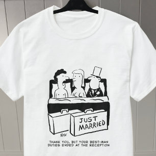 Camiseta Noche de Boda de luna de miel para novia y novio