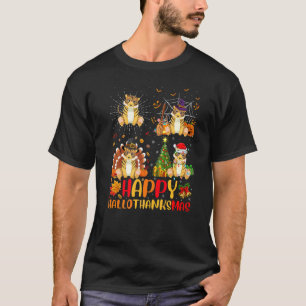 Camiseta Noche de Brujas Día de Acción de Gracias Navidad T