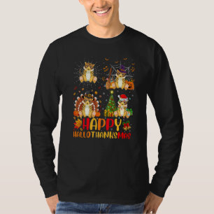 Camiseta Noche de Brujas Día de Acción de Gracias Navidad T