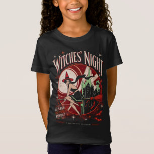 Camiseta Noche de Brujas Vintage Halloween Bruja Niños