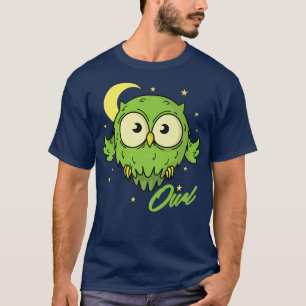 Camiseta noche de búho tipo de sueño activa794