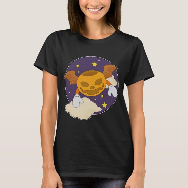 Camiseta Noche de calabaza de Halloween (Anverso)
