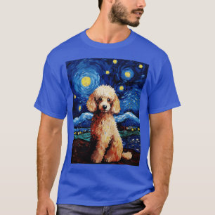 Camiseta Noche de caniche de perro Starry Van Gogh Art Love