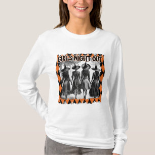Camiseta Noche de chicas brujas de Halloween