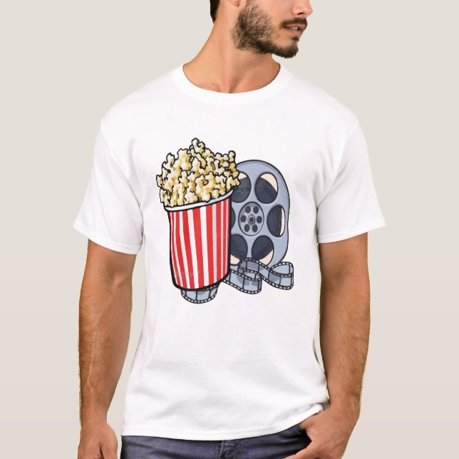 Camiseta Noche de Cine, Palomitas de Maíz  (Anverso)