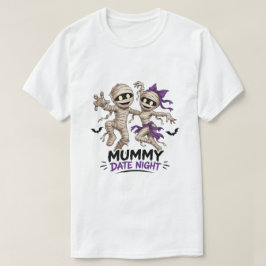 Camiseta Noche de cita de pareja de momia adorable