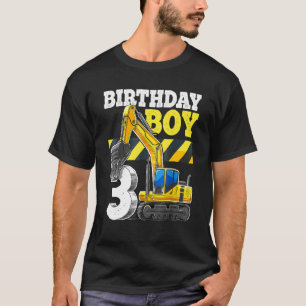 Camiseta Noche de cumpleaños 3ª excavadora de cumpleaños Co