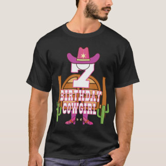 Camiseta Noche de cumpleaños de 7 años Chica Rodeo Lover