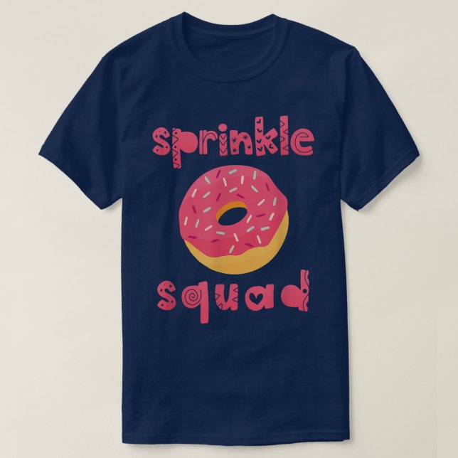 Camiseta Noche de cumpleaños Donut Sprinkle (Diseño del anverso)