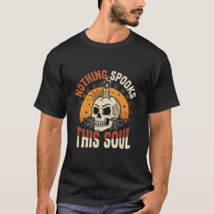 Camiseta Noche de Esqueleto Valiente de Halloween