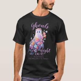 Camiseta Noche de fantasmas de Halloween para soltera