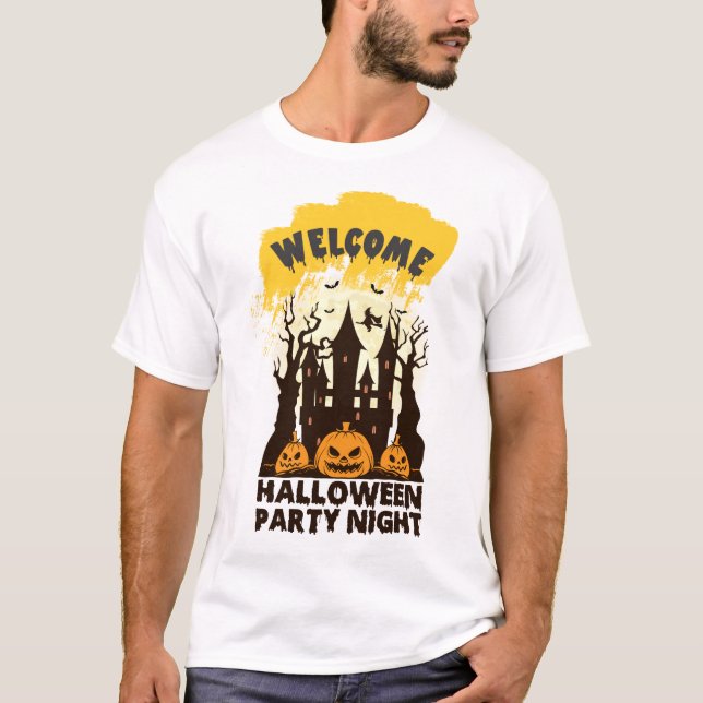 Camiseta Noche de fiesta de Halloween (Anverso)