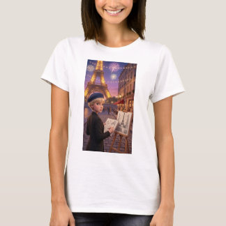 Camiseta Noche de Fuegos Artificiales Paris Sketch