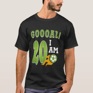 Camiseta Noche de fútbol de cumpleaños de 20 años Funny B D