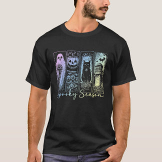 Camiseta Noche de Halloween de Terror Vintage Fantasma de T