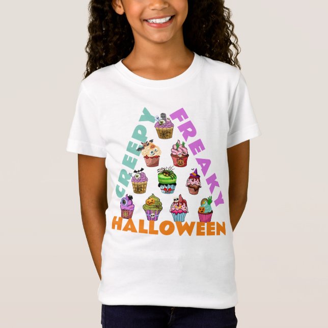 Camiseta Noche de Halloween del niño pirámide de pasteles v (Anverso)