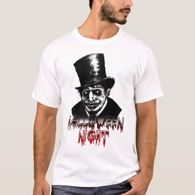 Camiseta Noche de Halloween Jack el vampiro del caprillo (Anverso)
