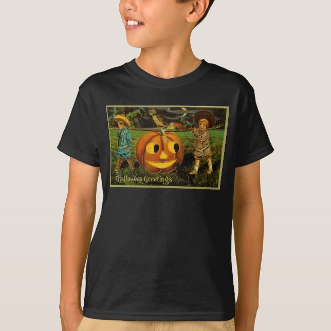 Camiseta Noche de halloween Jack-o-Lantern para niños (Anverso)