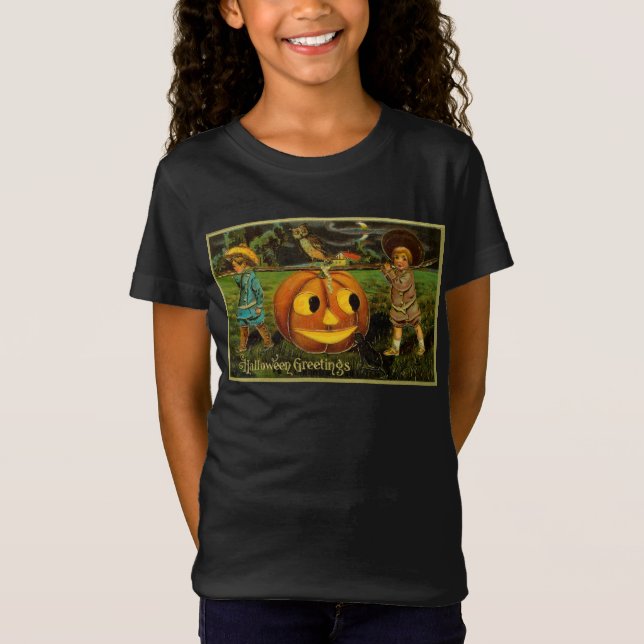 Camiseta Noche de halloween Jack-o-Lantern para niños (Anverso)