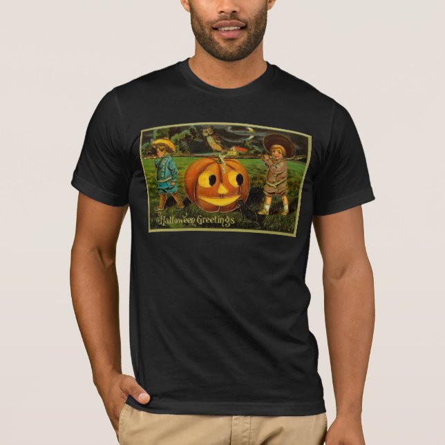 Camiseta Noche de halloween Jack-o-Lantern para niños (Anverso)