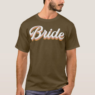 Camiseta Noche de Hen de Mujeres Novia Retro BrideTo Precio