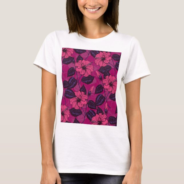 Camiseta Noche de Hibiscus (Anverso)