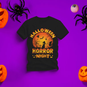 Camiseta Noche de horror de Halloween - temible diseño de H