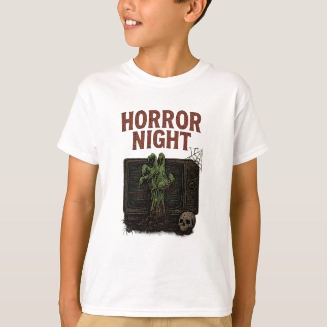 Camiseta Noche de horror Ropa de Halloween Ropa unisex hemb (Anverso)