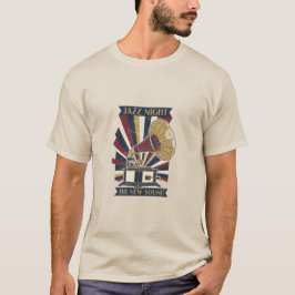 Camiseta Noche de Jazz de Fonógrafo