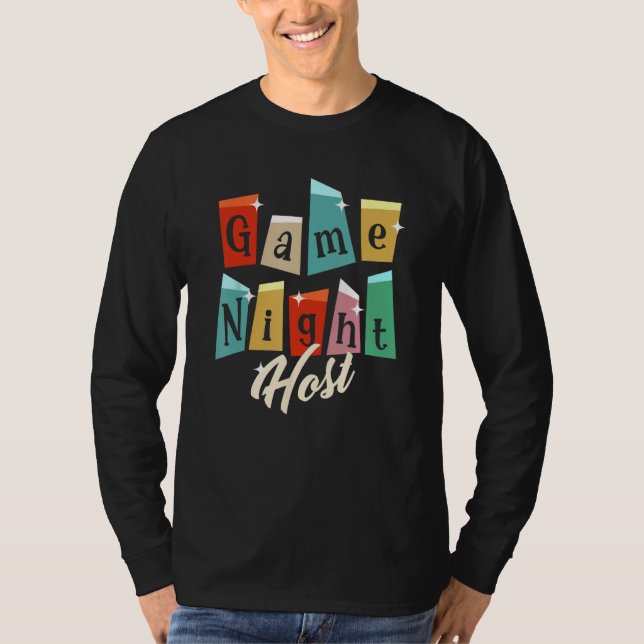 Camiseta Noche de juego familiar - Anfitrión de noche de ju (Anverso)