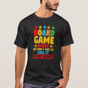 Camiseta Noche de juegos de mesa divertidos o como me gusta