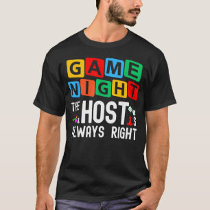 Camiseta Noche de Juegos Familiares El Juego El Anfitrión S