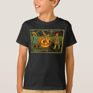 Camiseta Noche de la Cosecha de Jack-o-Lantern de Halloween