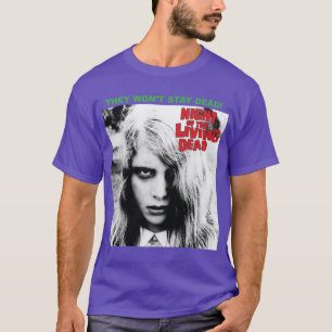 Camiseta Noche de la pequeña niña zombie viva vintage