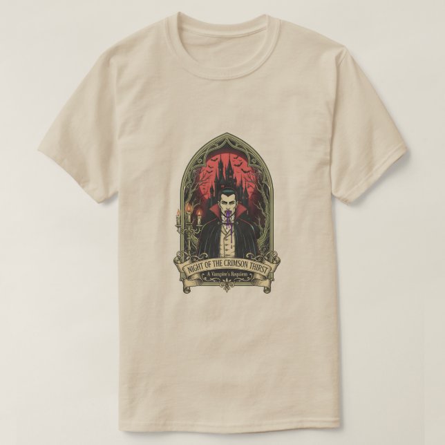 Camiseta Noche de la sed crimson (Diseño del anverso)