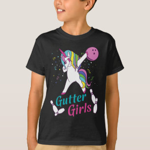 Camiseta Noche de Liga del Equipo de Bolos Gutter Girls Uni