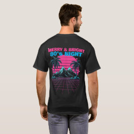 Camiseta Noche de los 80 Merry & Bright' Retro Synthwave